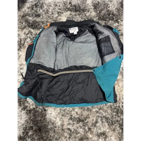 Vintage Champion Miami Dolphins Varsity Jacket Men's XL Teal Full-Zip - Picture 4 of 7